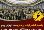 ششمین جلسه ایده پردازی در اجرای پیام مقام معظم رهبری ( مد ظله العالی)