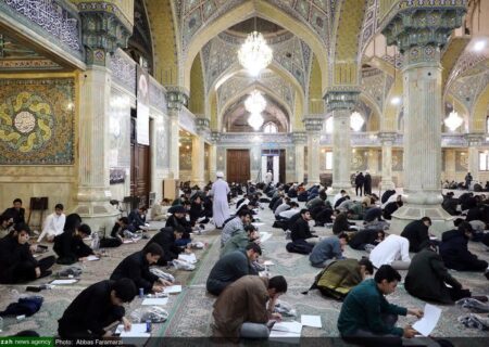 گزارش تصویری از برگزاری مرحله استانی مسابقات علمی (المپیاد) حوزه‌های علمیه سراسر کشور
